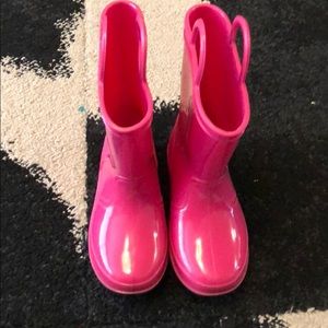 Girls Pink Rainboots
